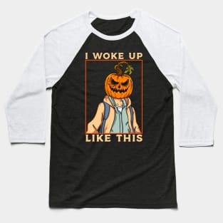 Funny Pumpkin Meme Graphic Men Kids Women Halloween Baseball T-Shirt